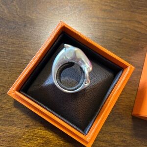 Hermes Silver Gallop Ring